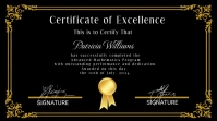 certificate of achievement flyer template Digital Display (16:9)