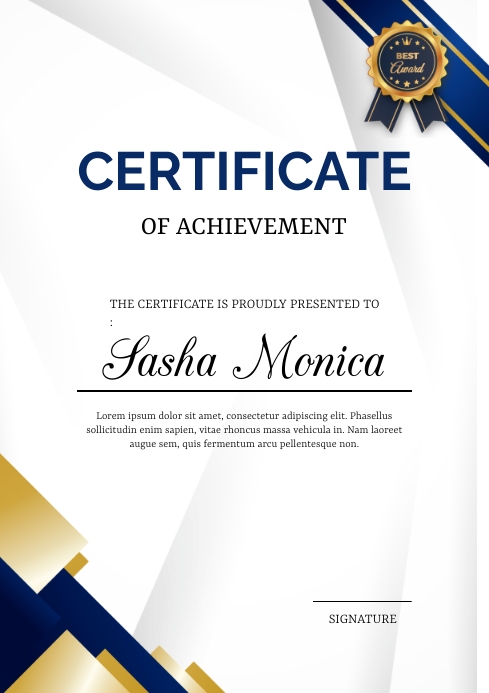 Free Printable Certificate Templates - Editable in Word & PDF Free Printable Certificate Templates - Editable in Word & PDF