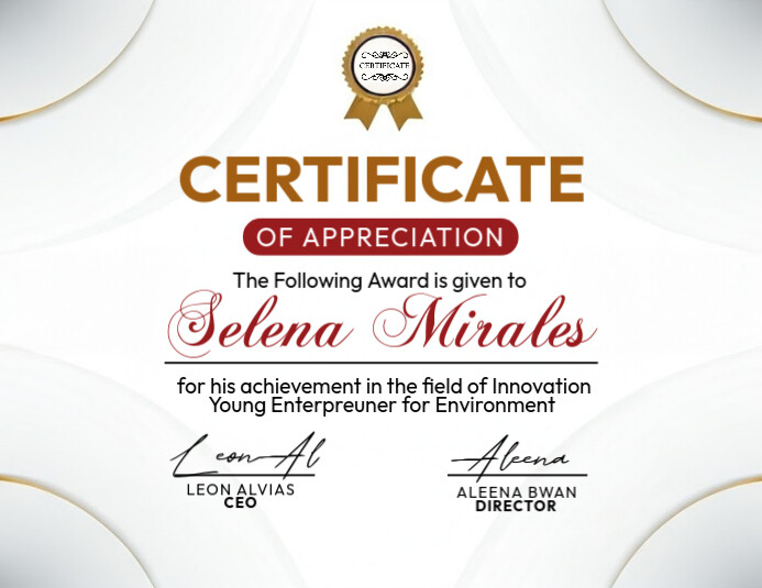 certificate of achievement template | PosterMyWall