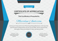 Certificate of Achivement A4 template