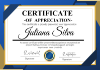 Certificate of appreciation 2025 A4 template
