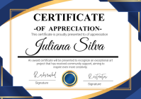 Certificate of appreciation 2026 A4 template
