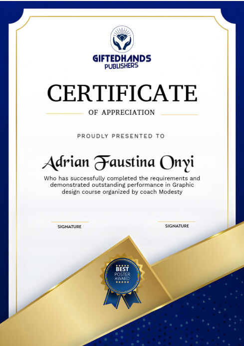 Certificate of appreciation A4 template