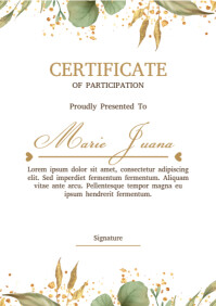 Certificate Of Appreciation A4 template
