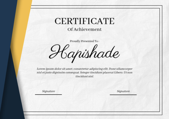 Certificate Of Appreciation A4 template