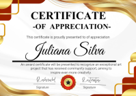 Certificate of appreciation A4 template