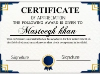 Certificate of appreciation Presentation template