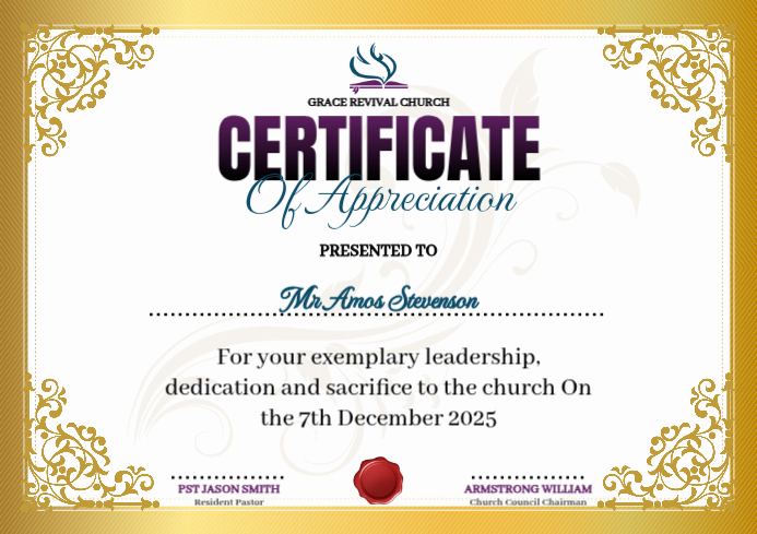 Certificate of Appreciation Design A4 template