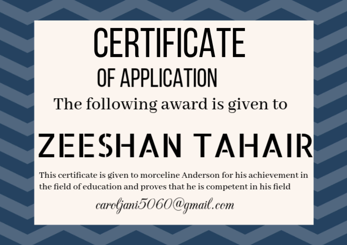 Certificate of appreciation A4 template