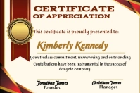 certificate of Appreciation Flyer/ templates Label