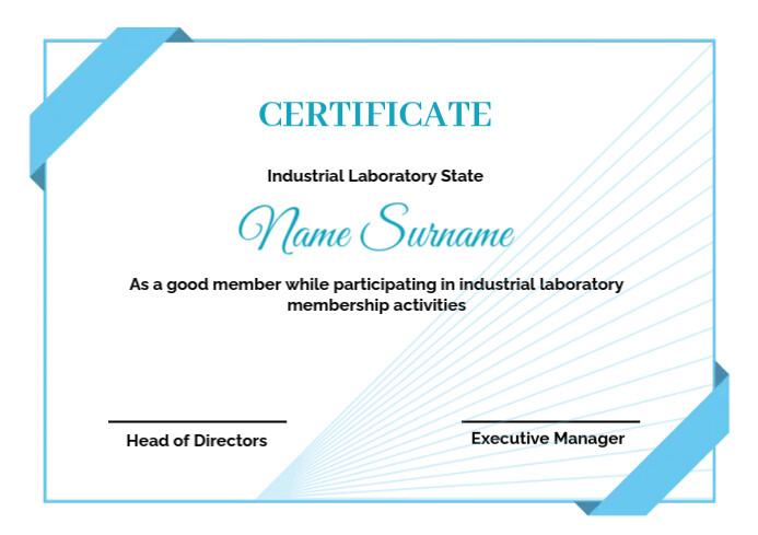 certificate of appreciation template A4