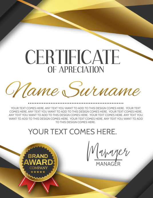 Copia de CERTIFICATE OF APPRECIATION template | PosterMyWall Copia de CERTIFICATE OF APPRECIATION template | PosterMyWall