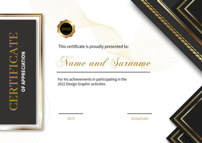 certificate of appreciation template | PosterMyWall