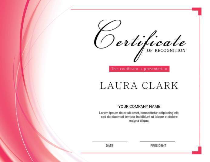 Certificate of Appreciation Template Volante (Carta US)