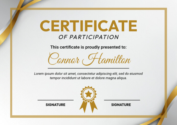 Certificate of Appreciation White Flyer A4 template
