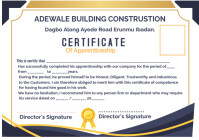 Certificate of apprenticeship A4 template