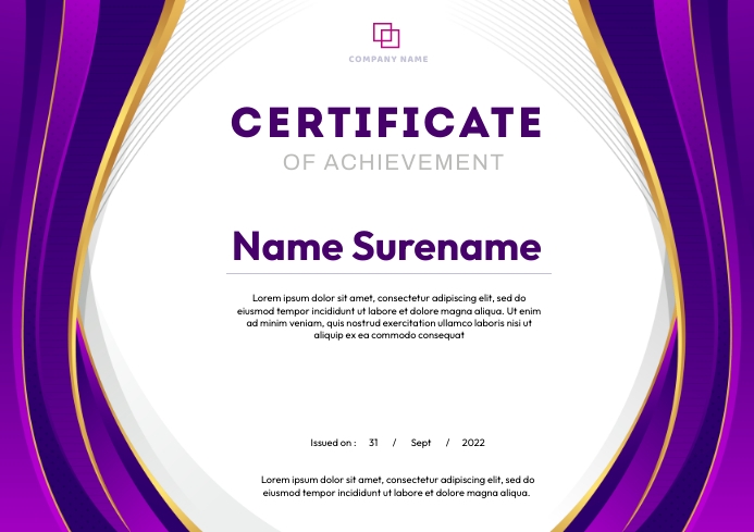 Certificate of Apreciation Best Award Template | PosterMyWall