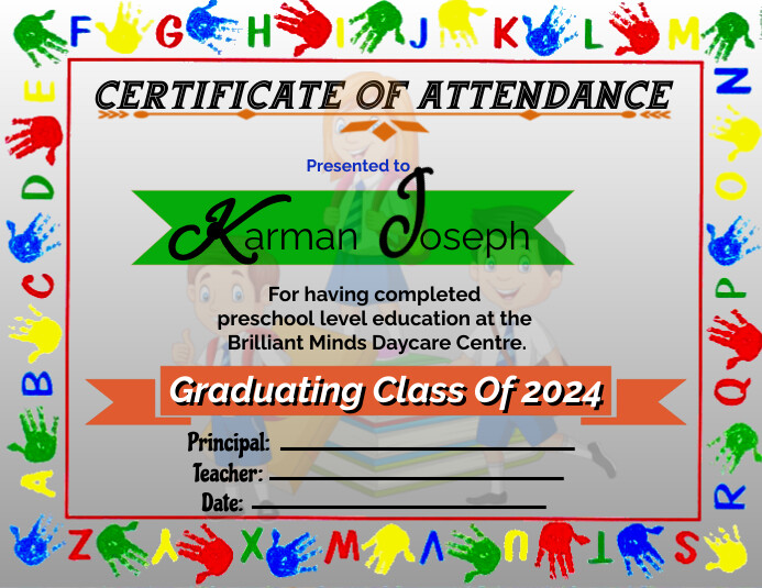 Certificate of Attendance Template | PosterMyWall