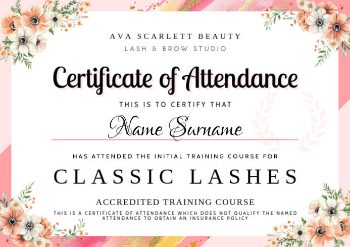 Certificate Of Attendance Template Postermywall
