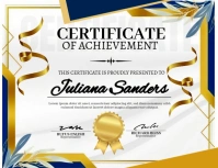 Certificate of authenticity flyer template