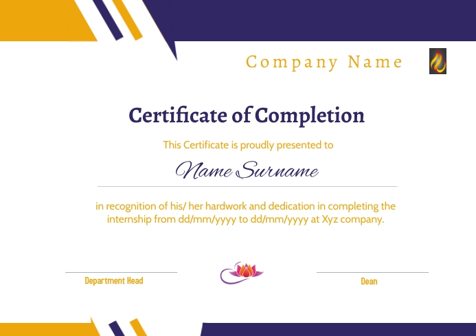Certificate of completion 2022c42 A4 template