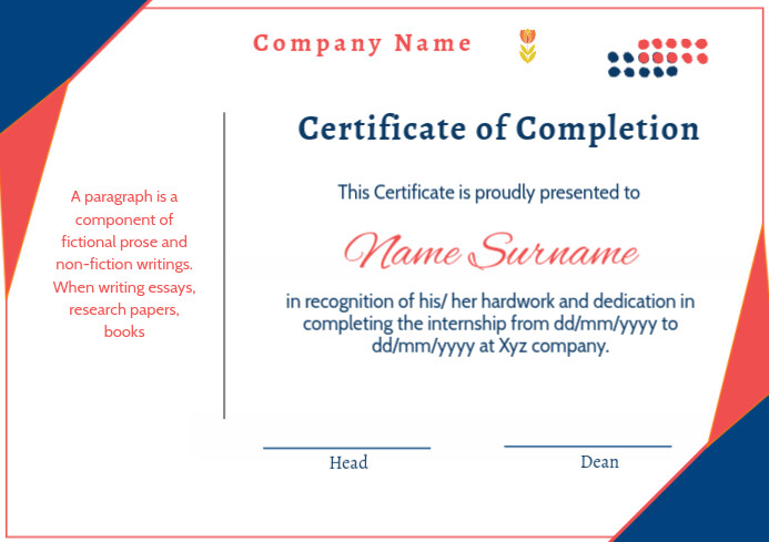 certificate of completion 7 25 a1 A4 template