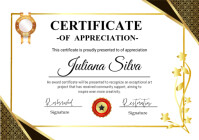 Certificate of completion A4 template