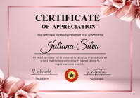 Certificate of completion A4 template