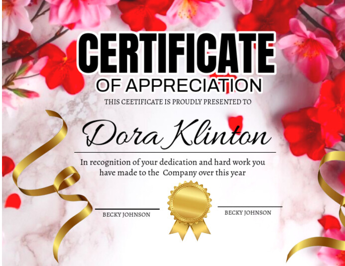 Certificate of completion red flyer (Us letter) Template | PosterMyWall