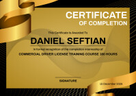 Gul Certificate of Completion A4 Template