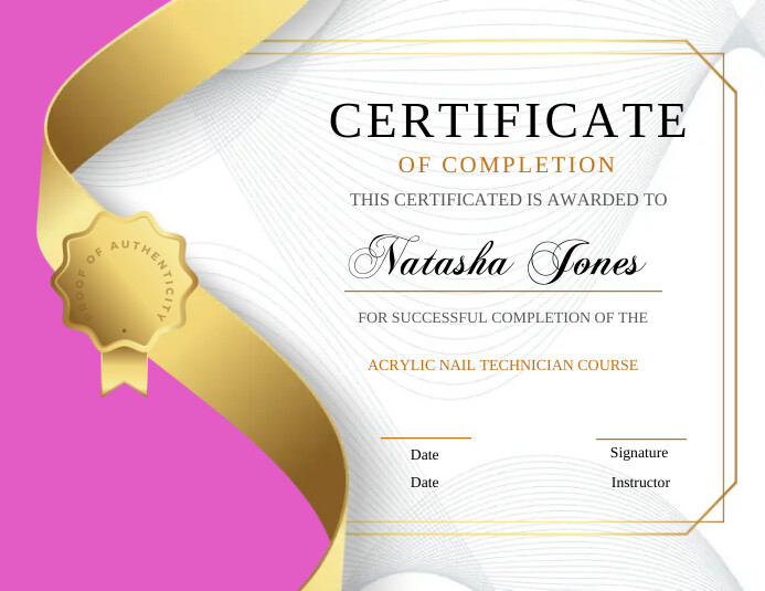 Certificate of completion template | PosterMyWall