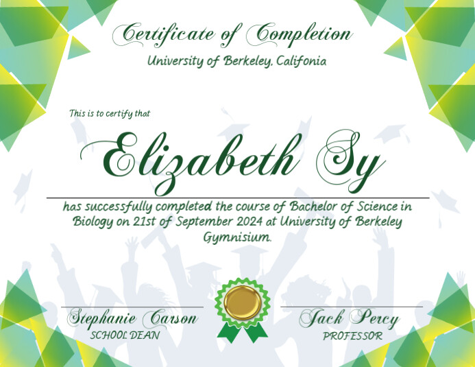 Certificate of Completion US Flyer template