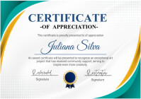 Certificate of deposit A4 template