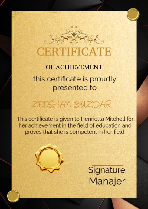 Certificate of deposit Template | PosterMyWall