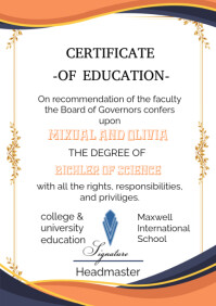 Certificate of education Template | PosterMyWall