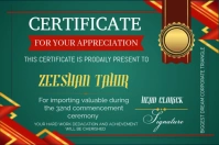 Certificate of eligibility requirements Label template