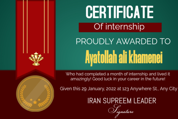 Internship Certificate Labels Template | PosterMyWall