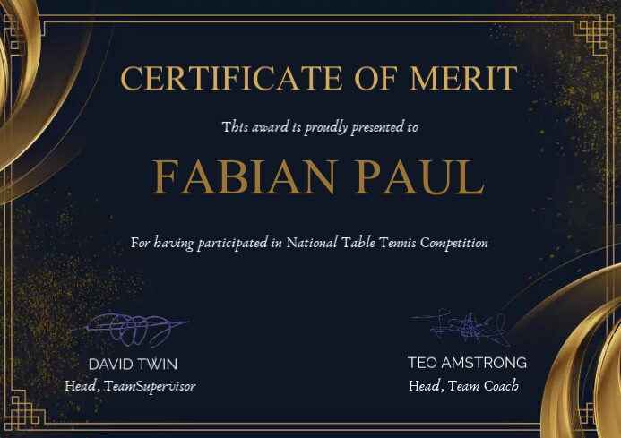 Certificate of merit Template | PosterMyWall