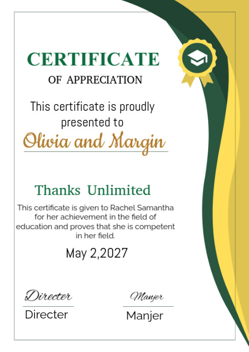 Certificate of occupancy Template | PosterMyWall