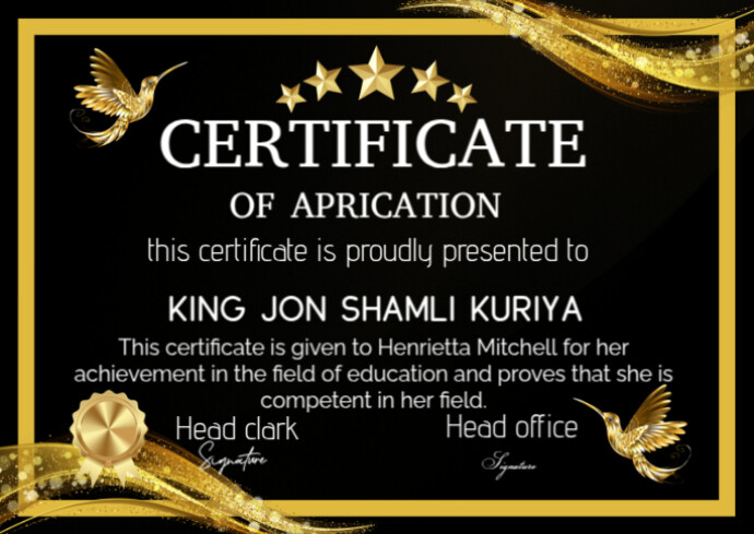 Certificate of occupancy Template | PosterMyWall