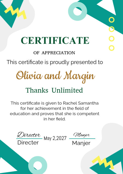 Copy of Certificate of occupancy | PosterMyWall