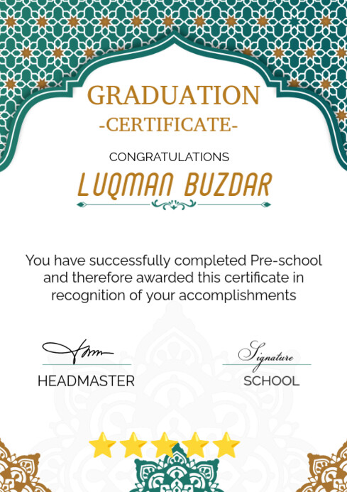 Copy of Certificate of occupancy | PosterMyWall