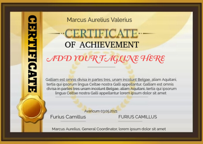 Copy of Certificate of occupancy | PosterMyWall