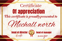 Certificate of participation Bandeira template