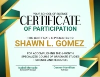 Certificate Of Participation Flyer (US Letter) template