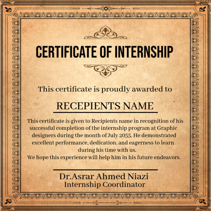 Certificate of recognition Template | PosterMyWall