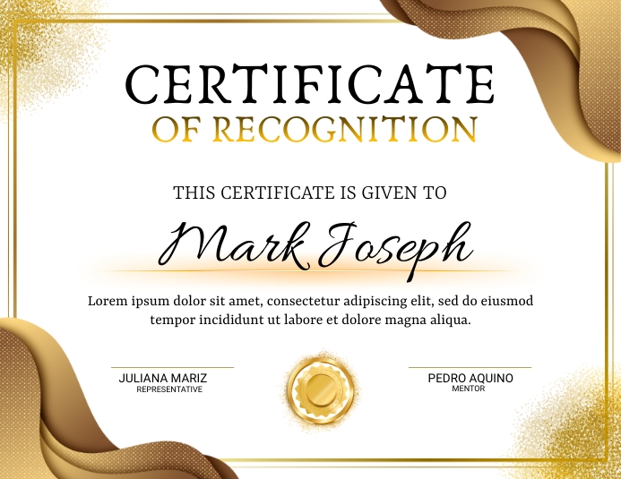 certificate of recognition template | PosterMyWall