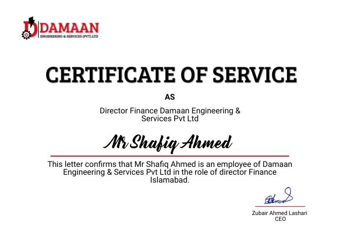 CERTIFICATE OF SERVICE Template | PosterMyWall