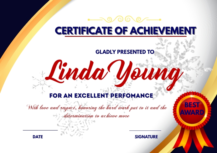 Certificate Poster Template PosterMyWall