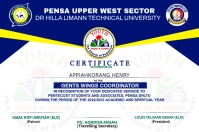 Certificate template Label